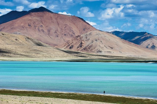 Lac Tsokar, Rupshu, Ladakh, Inde.