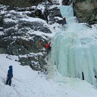 Cascade et ski de rando val d’Hérens